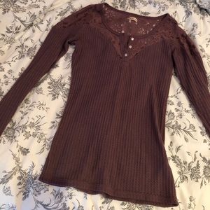 Hollister purple long sleeve
